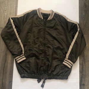 Forever 21 Dark Green Bomber Jacket